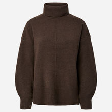 Pieces PCMalou LS Rollneck Knit Noos Hot Fudge