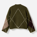 Noella N-Laiana Knit Cardigan Avocado Green Mix
