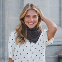 Neo Noir Adelina Paisley Knit Scarf Brown Melange