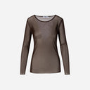 Coster Copenhagen Eve Mesh Blouse Chocolate Brown