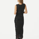 Neo Noir Tiranna Big Flower Mesh Dress Black