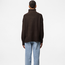 Pieces PCMalou LS Rollneck Knit Noos Hot Fudge