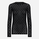 Hype The Detail 320-14-14 Mesh Blouse W/ Print Black