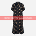 J BY J 8504-2 Long Tunic Dot Dress Black/Beige