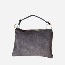 J by J Suede Bag Dark Brown