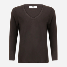 Coster Copenhagen CCH1105 Long Sleeve V-Neck T-Shirt 100 Black