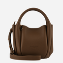 Pourchet Paris 26101 Citrouille Small Leather Bag Taupe