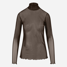 Coster Copenhagen Eve Mesh Turtleneck Chocolate Brown