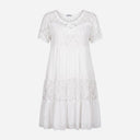 J BY J 83498A Embroidery Dress White
