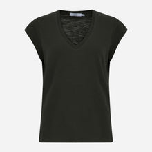 COSTER COPENHAGEN CCH1101 V-NECK T-SHIRT 100 BLACK