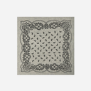 Neo Noir Adelina Paisley Knit Scarf Grey Melange