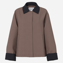 Pieces PCJorma Short Light Jacket Coffee Quartz