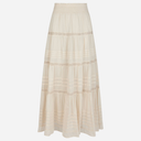 Neo Noir Felicia S Voile Skirt Ivory
