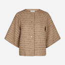 Neo Noir Rosella Boucle Mini Jacket Taupe