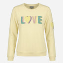 Rosas Is-Multi Double Love Sweatshirt Palm Yellow