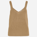 Rouge Edit ROUVivienne S/L V-Neck Knit Top Petrified Oak