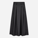 Co Couture EloraCC Check Pleat Skirt Dark Grey