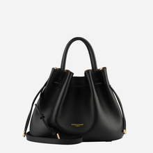Pourchet Paris 26002 Florin Medium Leather Bag Noir