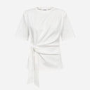 Co Couture OrianeCC Pleat Tie Tee White