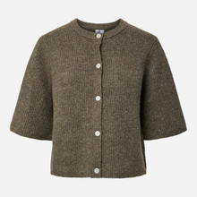 Pieces PCSilly SS O-Neck Knit Cardigan Noos Morel