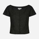Neo Noir Tango Boucle Top Black