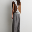 Second Female Forca Knit Vest Light Grey Melange