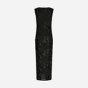 Neo Noir Tiranna Big Flower Mesh Dress Black