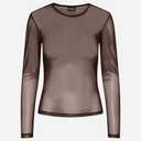 Pieces PCNinni LS Mesh Top Hot Fudge