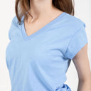 COSTER COPENHAGEN CCH1101 V-NECK T-SHIRT 588 POWDER BLUE