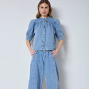 Co Couture AsjaCC Denim Blouse Denim Blue