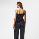 Pieces PCKammy Strap Lace Top Black