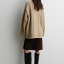 Second Female Janne Knit T-Neck Camel Melange