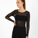 Coster Copenhagen Eve Mesh Blouse Black Simili