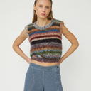DAWN x DARE Cooper Knit Vest Dark Multi