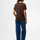 Pieces PCRia SS Solid Tee Noos Hot Fudge - J BY J Fashion