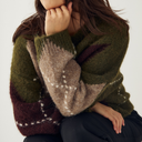 Noella Lai Knit Avocado Green Mix