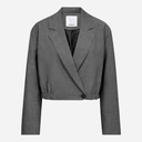 Co Couture JackyCC Crop Blazer Mid Grey