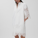 2NDDAY Kiwa Poplin Charm Dress Brilliant White