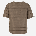 Coster Copenhagen Asta Quilted Short Sleeved Jacket Warm Grey