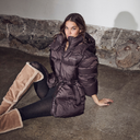 Haute L'Amitié Climb Puffer jakke i brun-3