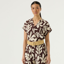 Garcia P260232 Ladies Shirt SS Earth Brown