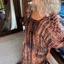 J By J Unique Tie Dye Summer Dress Brown