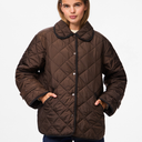 Pieces PCEmily Short Quilted Jacket Hot Fudge