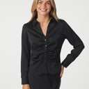 Neo Noir Christy Heavy Sateen Bedaz Shirt Black