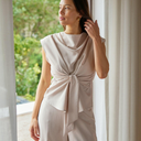 Neo Noir Katarim Crepe Top Ivory