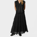Neo Noir Felicia S Voile Skirt Black