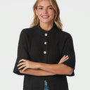 Neo Noir Benuta Fluffy Knit Cardigan Dark Brown