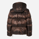 Pieces PcMilla Shiny Puffer Jacket W. Hood Hot Fudge