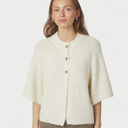 Neo Noir Benuta Fluffy Knit Cardigan Off White