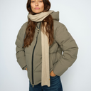 Mos Mosh MMTova Wool Rib Scarf Doeskin
